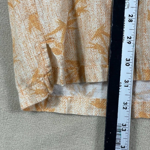 Columbia Mens XL Hawaiian Short Sleeve Button Up Shirt Linen Blend Pocket - Picture 5 of 11